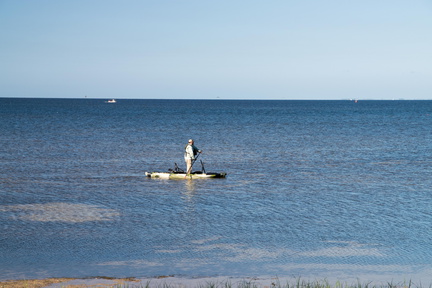 Ich nenne dieses Bild "Fetter Typ auf Boot"